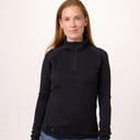 Mobile Warming Technology Baselayers Element Mid-Layer 1/4 Zip LS Shirt Women's - Black Heated Clothing