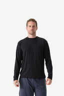 Fieldsheer Shirt Men's Baseline DriComfort Long Sleeve Tee - Black Heated Clothing