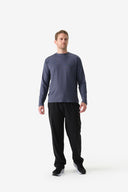 Fieldsheer Shirt Men's Baseline DriComfort Long Sleeve Tee - Arctic Blue Heated Clothing