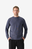 Fieldsheer Shirt Men's Baseline DriComfort Long Sleeve Tee - Arctic Blue Heated Clothing