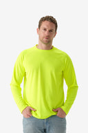 Fieldsheer Shirt Men's Pique Hi-Vis Long Sleeve Tee - Hi-Vis Heated Clothing