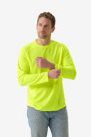 Fieldsheer Shirt Men's Pique Hi-Vis Long Sleeve Tee - Hi-Vis Heated Clothing