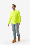 Fieldsheer Shirt Men's Pique Hi-Vis Long Sleeve Tee - Hi-Vis Heated Clothing - product view 4