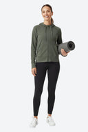 Fieldsheer Hoodie Everyday L/S Hoodie Full Zip Zip Women's - Sage Heated Clothing