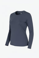 Fieldsheer Shirt Women's Aeris DriComfort Long Sleeve Tee - Arctic Blue Heated Clothing