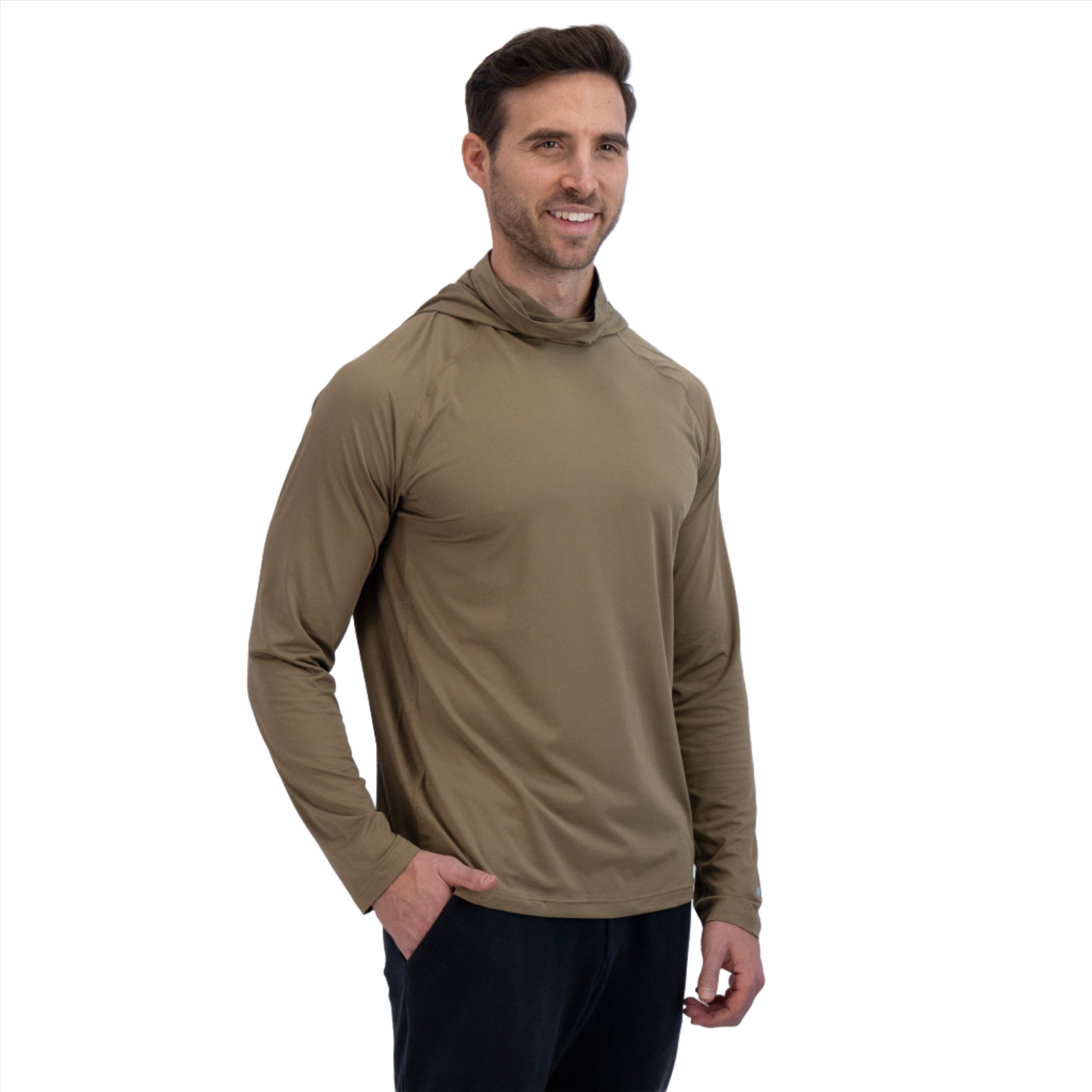 Men's Mobile Cooling Hooded Long Sleeve Shirt