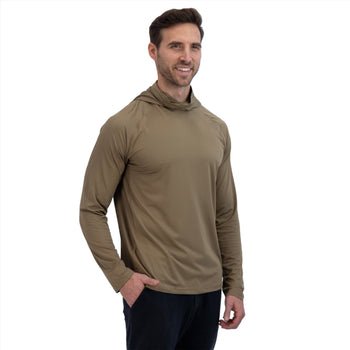 Men's Hoodie Shirt Long Sleeve SPF Outdoor UV Protection Jacket Hiking  T-Shirt 
