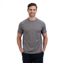 Mobile Cooling Technology Shirt Men's Cooling Short Sleeve Crew - Grey Heated Clothing