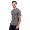 Mobile Cooling Technology Shirt Men's Cooling Short Sleeve Crew - Grey Heated Clothing