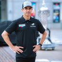 Mobile Cooling Technology Shirt Men's Cooling Polo Shirt - Black Heated Clothing