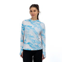 Mobile Cooling Technology Hoodie Women's Cooling Hooded LS Shirt - Ocean Heated Clothing