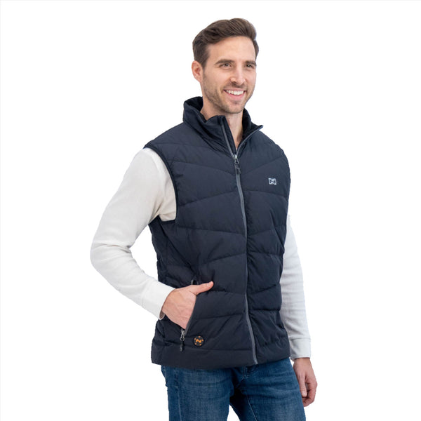 Mobile Warming Technology Vest Crest Heated Down Vest Men's Heated Clothing