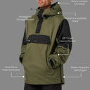 Denali Anorak 1/4 Zip Hoodie Men's - Olive