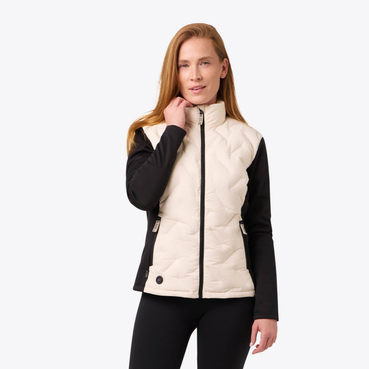 Aria Hybrid Jacket Cream Black