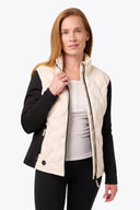 Mobile Warming Technology Jacket Aria Hybrid Jacket Women's - Cream/Black Heated Clothing - product view 4