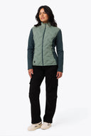 Mobile Warming Technology Jacket Aria Hybrid Jacket Women's - Sage/Olive Heated Clothing - product view 4