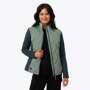 Mobile Warming Technology Jacket Aria Hybrid Jacket Women's - Sage/Olive Heated Clothing