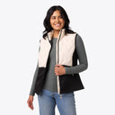 Mobile Warming Technology Vest Aria Hybrid Vest Women's - Cream/Black Heated Clothing