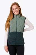 Mobile Warming Technology Vest Aria Hybrid Vest Women's - Sage/Olive Heated Clothing - product view 1