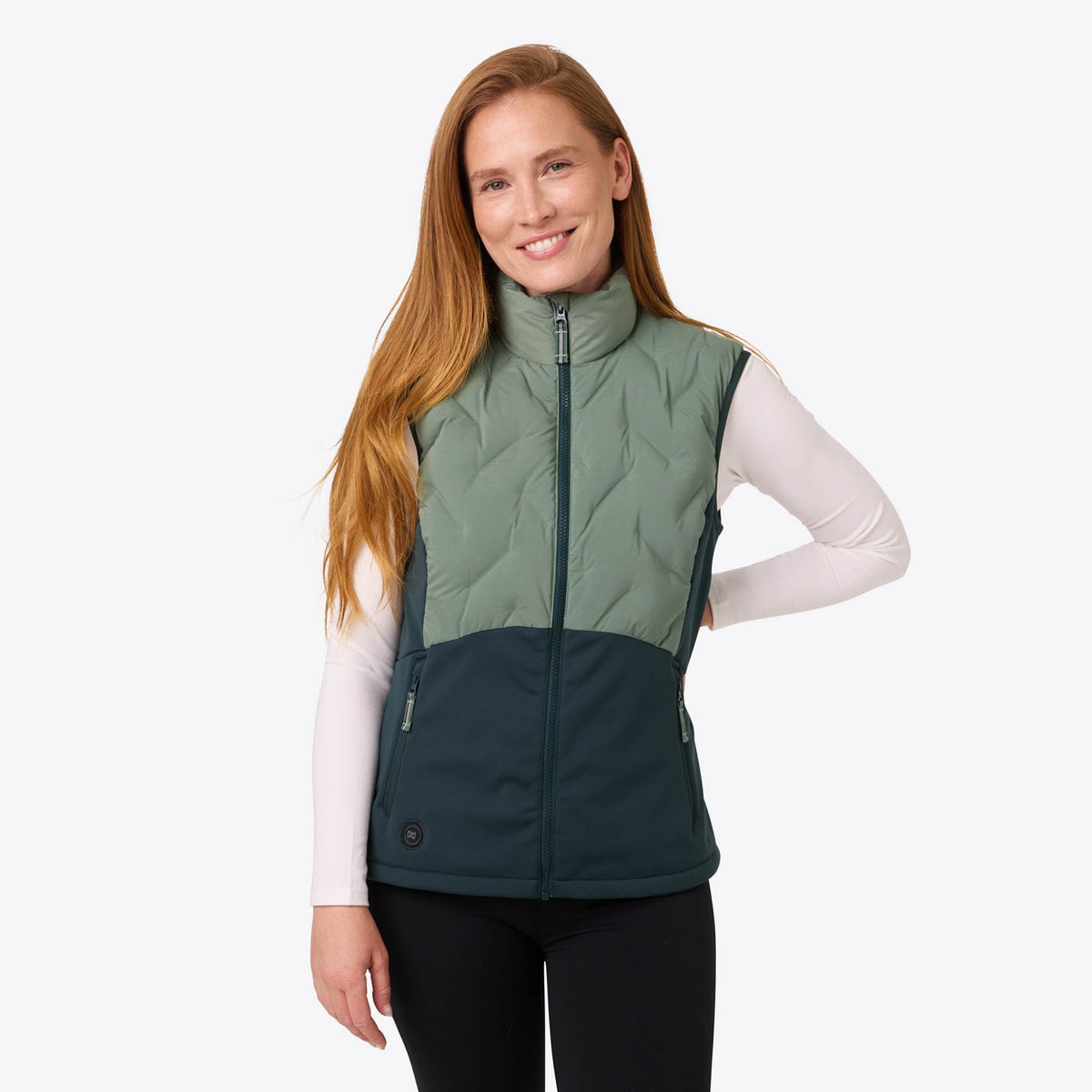 Aria Hybrid Vest Sage Olive