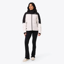 Mobile Warming Technology Jacket Crest 2.0 Down Jacket Women's - Cream/Black Heated Clothing