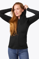 Mobile Warming Technology Baselayers Element Mid-Layer Full Zip Hoodie Women's - Black Heated Clothing - product view 5