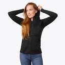 Mobile Warming Technology Baselayers Element Mid-Layer Full Zip Hoodie Women's - Black Heated Clothing