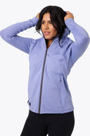 Mobile Warming Technology Baselayers Element Mid-Layer Full Zip Hoodie Women's - Periwinkle Heated Clothing - product view 5