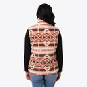 Mobile Warming Technology Vest Upland Sherpa Long Printed Vest Women's - Clay Aztec Heated Clothing