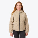 Mobile Warming Technology Jacket Upland Full Zip Sherpa Hoodie Women's - Coffee Heated Clothing