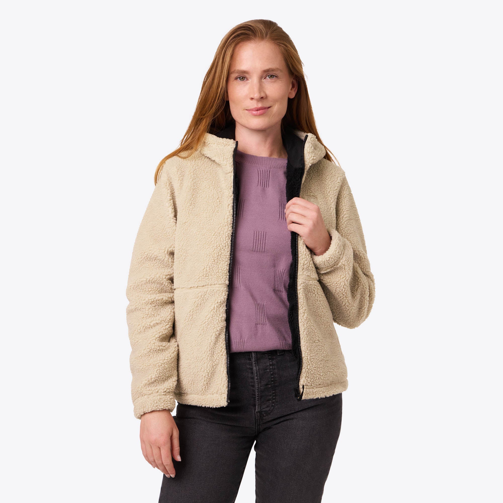 Upland Full Zip High-Pile Hoodie Women's - Coffee – Fieldsheer