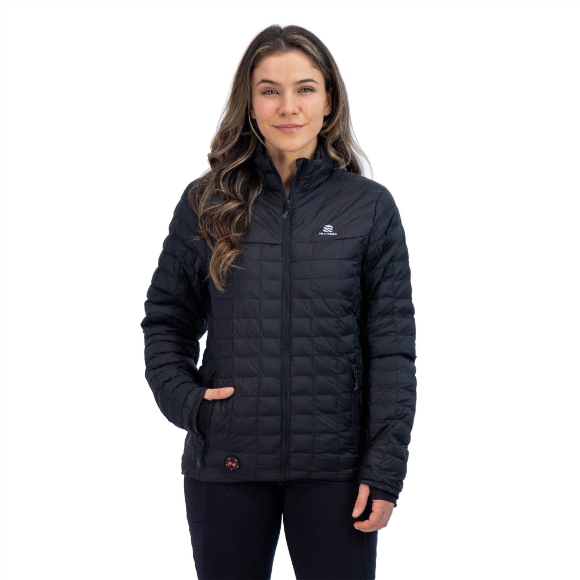 JDEFEG Jacket with Zipper for Women Via Fishing Skiing Heated for