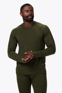 Mobile Warming Technology Baselayers Baselite Heated Baselayer Shirt Men’s - Forest Green Heated Clothing - product view 1