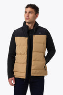 Mobile Warming Technology Vest Crest 2.0 Down Vest Men's - Tan/Black Heated Clothing