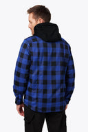 Mobile Warming Technology Jacket Flannel Heated Hoodie Jacket - Blue Heated Clothing - product view 4