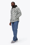 Mobile Warming Technology Jacket Flannel Heated Hoodie Jacket - Grey Heated Clothing - product view 3