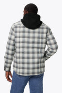 Mobile Warming Technology Jacket Flannel Heated Hoodie Jacket - Grey Heated Clothing - product view 4