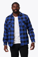 Mobile Warming Technology Jacket Heated Flannel Jacket Men's - Blue Heated Clothing - product view 5