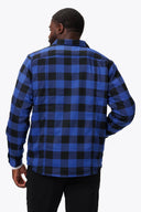 Mobile Warming Technology Jacket Heated Flannel Jacket Men's - Blue Heated Clothing - product view 4