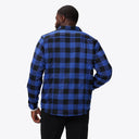 Mobile Warming Technology Jacket Heated Flannel Jacket Men's - Black/Blue Heated Clothing