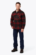 Mobile Warming Technology Jacket Heated Flannel Jacket Men's - Red Heated Clothing - product view 4