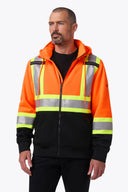 Mobile Warming Technology Hoodie Hi-Vis Zip Front Hoodie CSA / ANSI Men's - Hi-Vis Heated Clothing