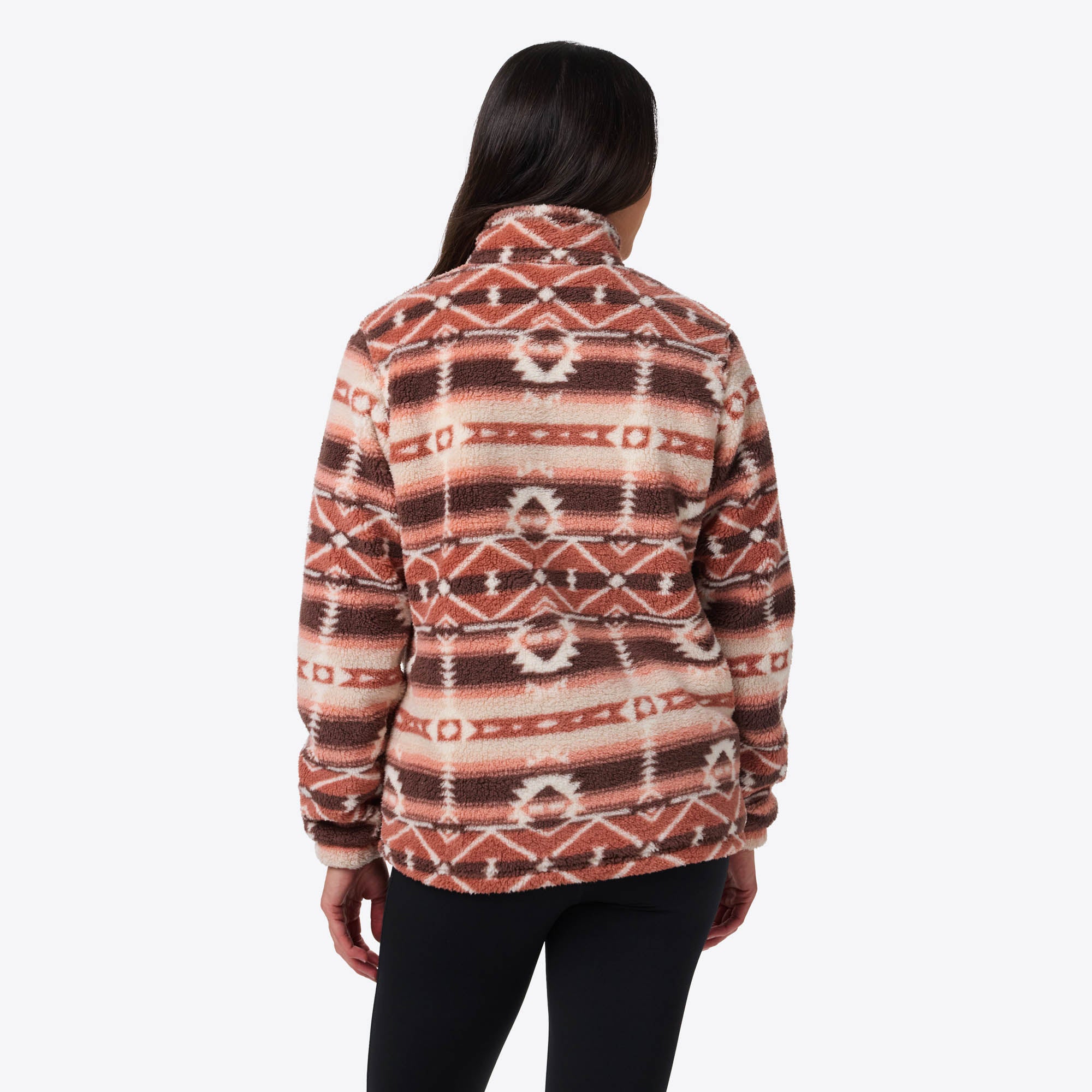 Upland High-Pile Printed Long Jacket Women's - Clay Aztec – Fieldsheer