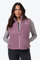 Mobile Warming Technology Vest Upland High-Pile Vest Women's - Purple Heated Clothing