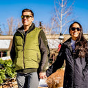 Mobile Warming Technology Vest Crest Heated Down Vest Men's -  OLIVE GREEN Heated Clothing