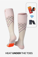 Mobile Warming Technology Sock Premium 3.0 Merino Heated Socks Women's - Sand Heated Clothing