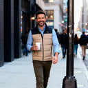 Mobile Warming Technology Vest Crest 2.0 Down Vest Men's - Tan/Black Heated Clothing