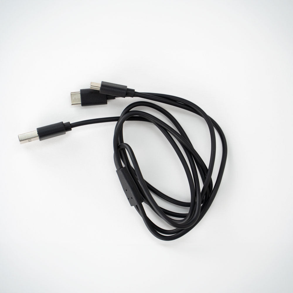USB to USB-C Split Cable, 1M, Black, Polybag