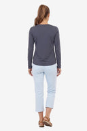 Fieldsheer Shirt Women's Aeris DriComfort Long Sleeve Tee - Arctic Blue Heated Clothing - product view 9