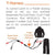 Mobile Warming Technology Cable Dual Power 12volt Y-Split Connector Heated Clothing